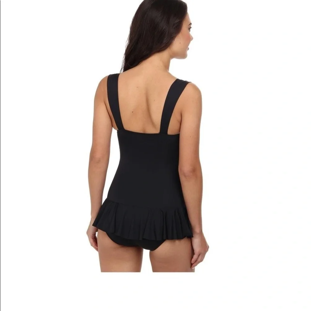 Bagdley Mischka swimsuit draped skirted SZ 6 - Picture 3 of 6